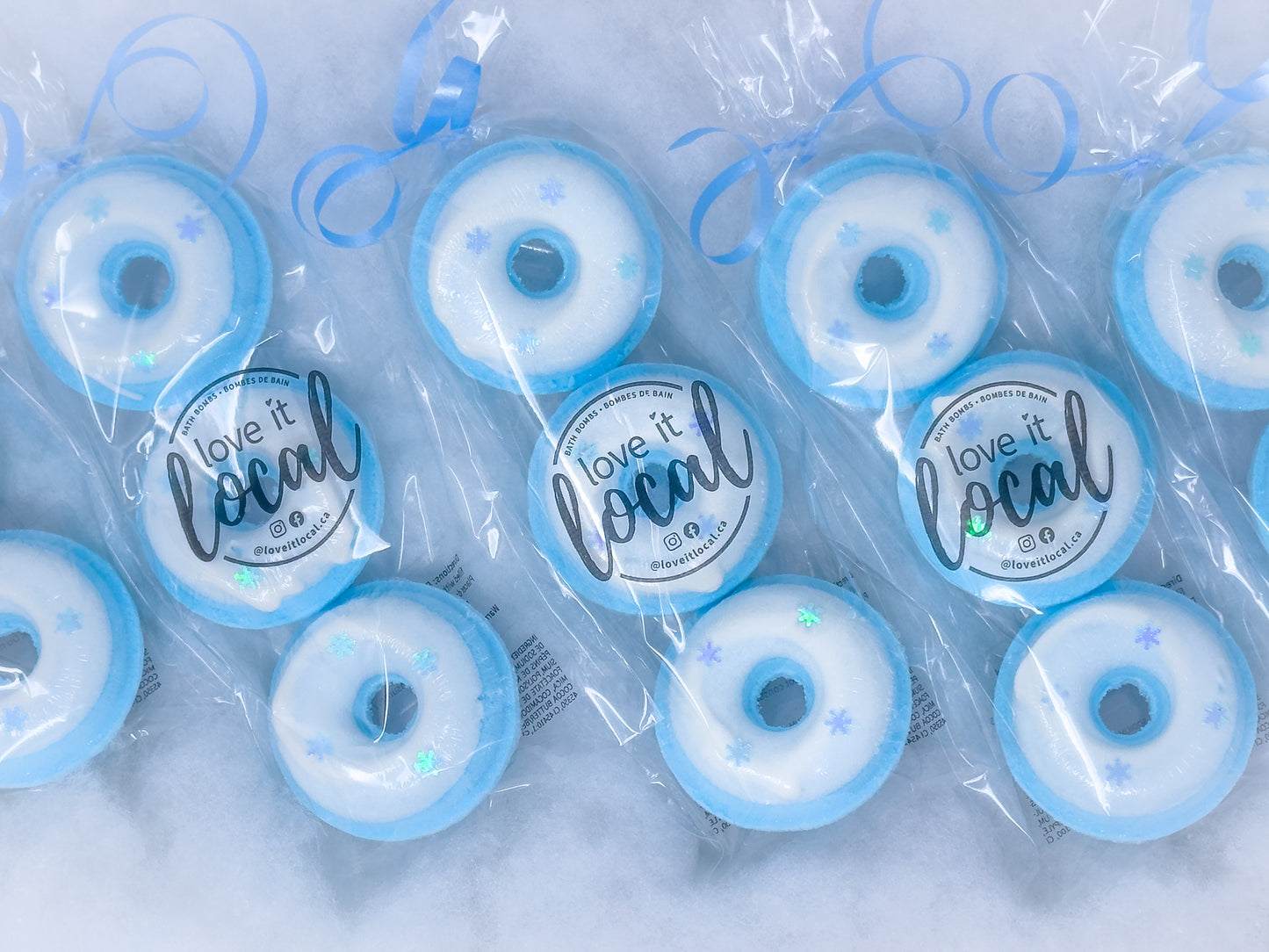Winter Mini Donut Bombs